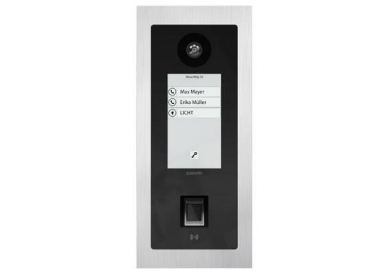 ESENTA IP Video Sprechanlage, 115x260mm, Edelstahl-Blende, mit Fingerprint