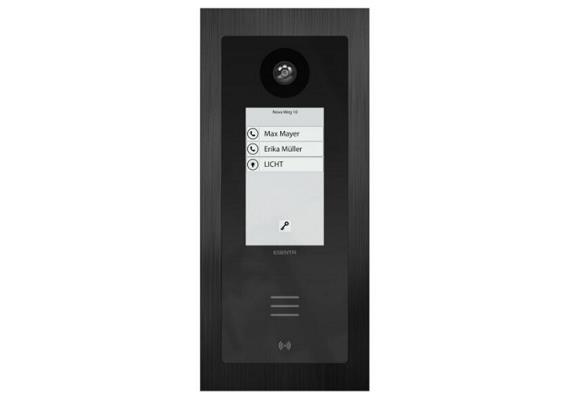 ESENTA IP Video Sprechanlage, 115x260mm, schwarze Blende