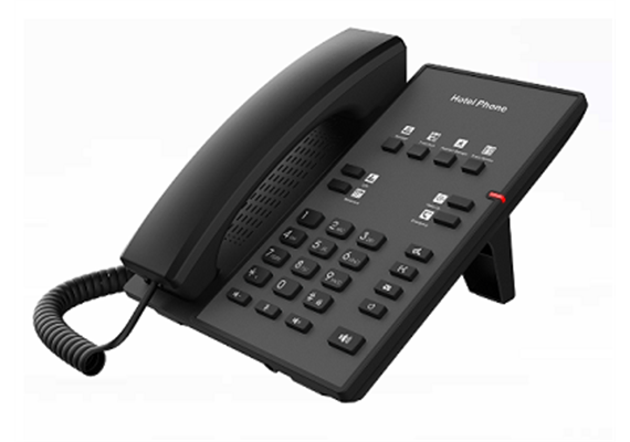 Fanvil H1 2-Draht SIP Deskphone  Speziell für den Einsatz in Hotelzimmer entwickelt