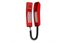 Fanvil H2U SIP-Wandtelefon rot  Speziell für den Einsatz in Hotels entwickelt