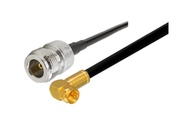 Jumperkabel 0.4m hochflexibel Male N - Female 4.3-10