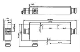 Mobilie Inhouse Power Coupler 15dB 4.3-10-Anschluss  Breitband 698 - 3800MHz