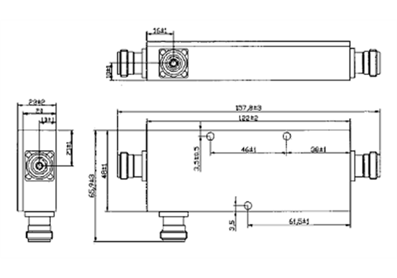 Mobilie Inhouse Power Coupler 7dB 4.3-10-Anschluss  Breitband 698 - 3800MHz