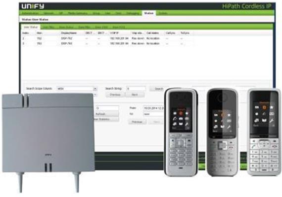 OpenScape Business Cordless IP V2 je weiterer DECT Manager