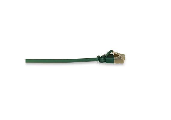 Patchkabel RJ45-RJ45 SLIM Kat. 6A 0.50m grün